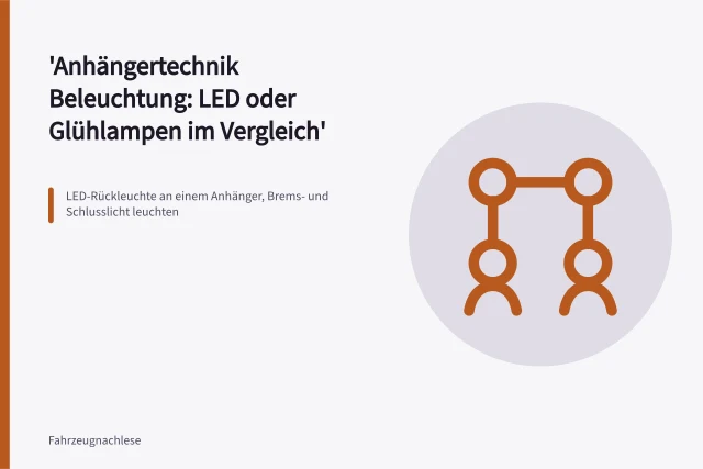 LED-Rückleuchte an einem Anhänger, Brems- und Schlusslicht leuchten. Anhängertechnik Beleuchtung: LED oder Glühlampen im Vergleich