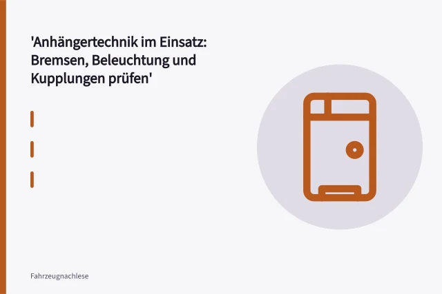 Anhängertechnik mit Bremse, Stecker und Kupplung am Nutzfahrzeug-Anhänger. Anhängertechnik im Einsatz: Bremsen, Beleuchtung und Kupplungen prüfen