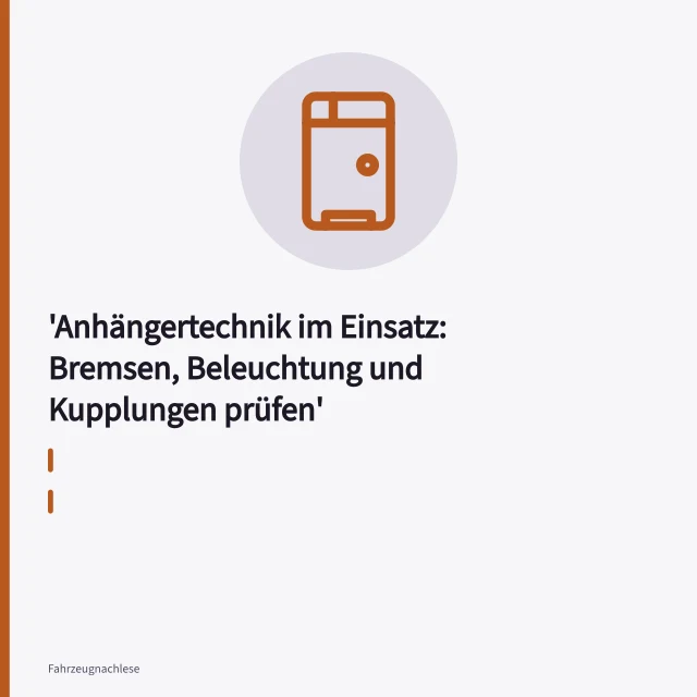 Anhängertechnik mit Bremse, Stecker und Kupplung am Nutzfahrzeug-Anhänger. Anhängertechnik im Einsatz: Bremsen, Beleuchtung und Kupplungen prüfen