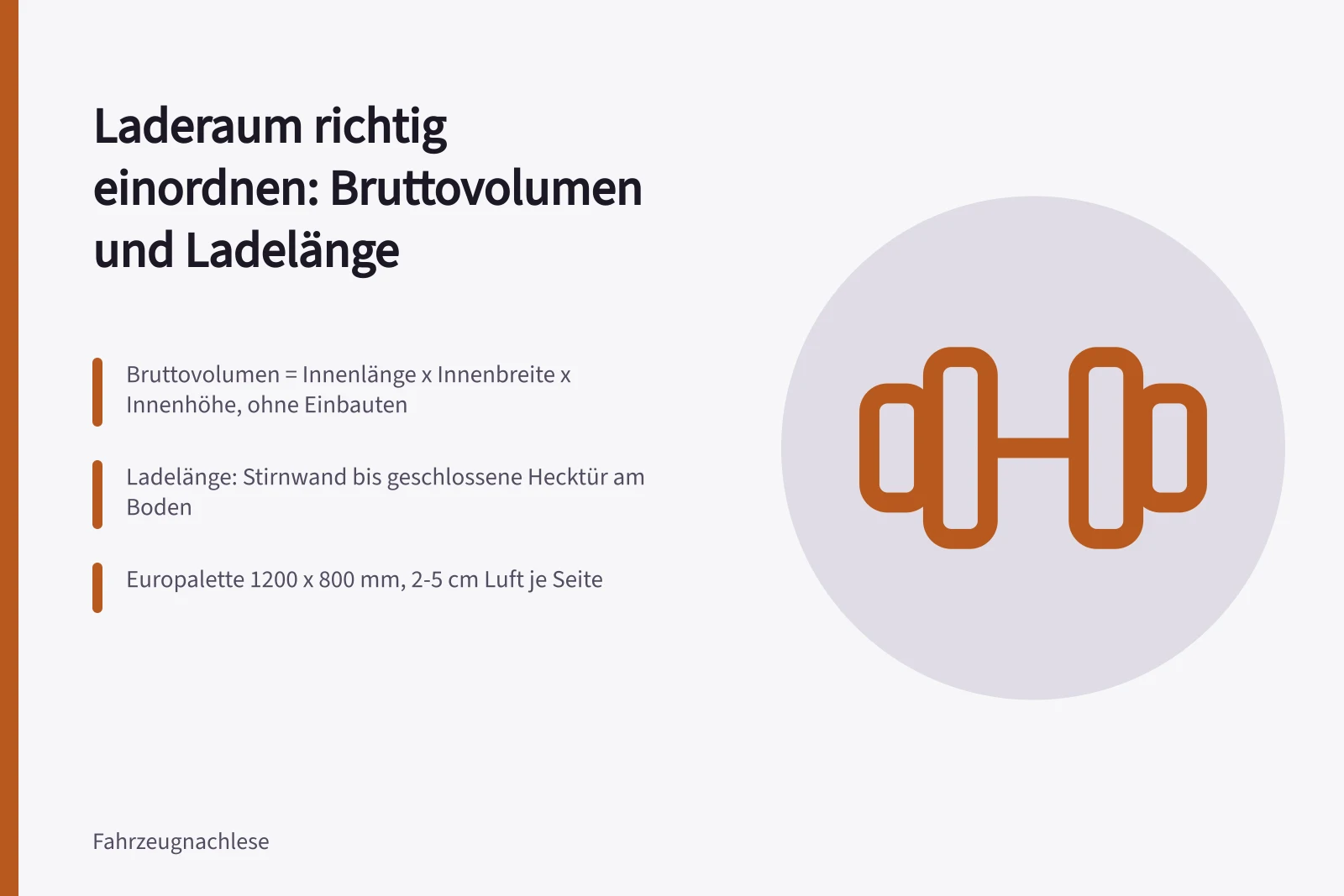 Transporter-Laderaum mit zwei längs stehenden Europaletten und Maßband