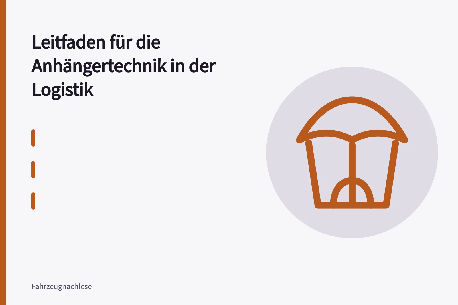Tandem-Kofferanhänger mit Druckluftbremse am Zugfahrzeug auf Betriebshof