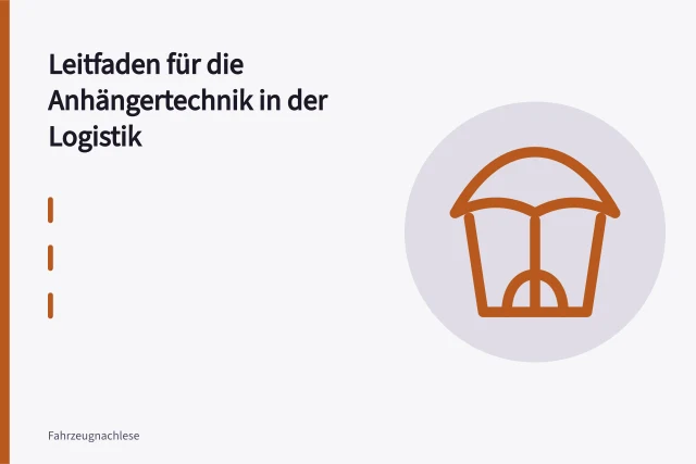 Tandem-Kofferanhänger mit Druckluftbremse am Zugfahrzeug auf Betriebshof. Leitfaden für die Anhängertechnik in der Logistik