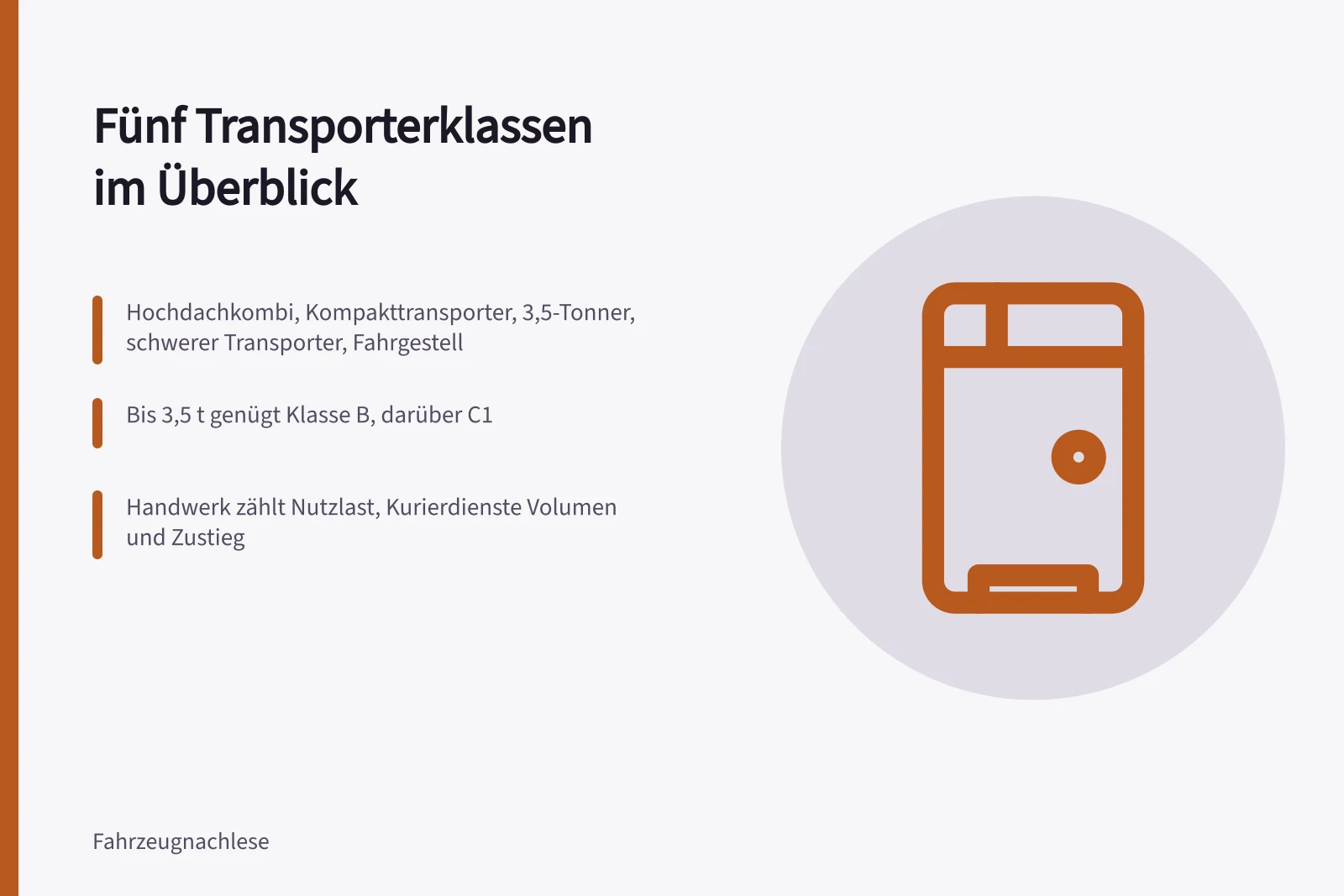 Kastenwagen, Hochdachkombi und Pritschenfahrgestell im direkten Größenvergleich